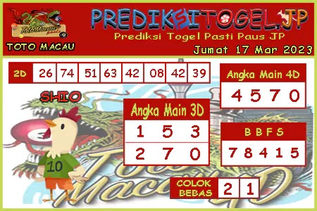 Prediksi Toto Macau JP Jumat 17 Maret 2023