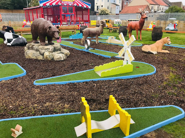 Crazy Golf at Pop's Meadow in Gorleston-on-Sea. Photo by Cherise Gray, October 2021