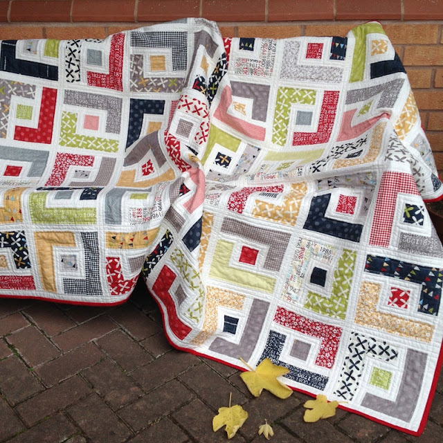 quilt made using jelly roll strips