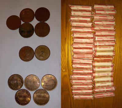 Coin roll hunting wheat pennies