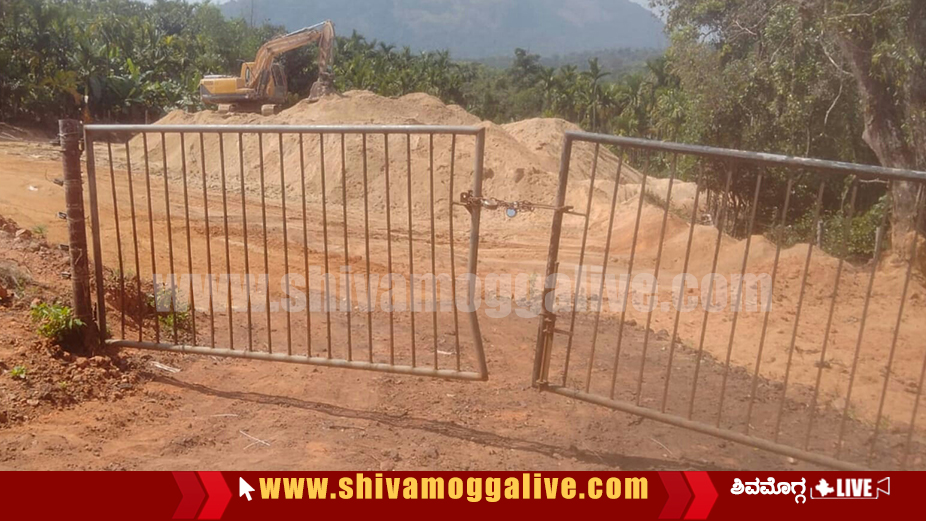 sand mining gate locked