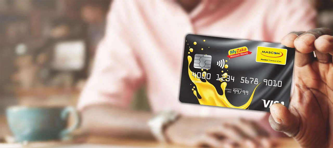 How to Register and get the Mascom Myzaka Visa Card? (Requirements)