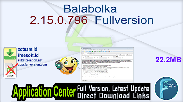 Balabolka 2.15.0.796  Fullversion