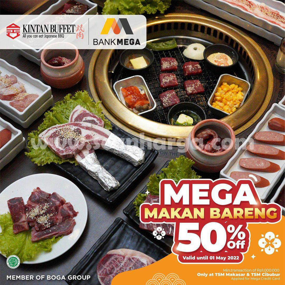 Kintan Buffet Promo Diskon 50% dengan Kartu Kredit Bank Mega