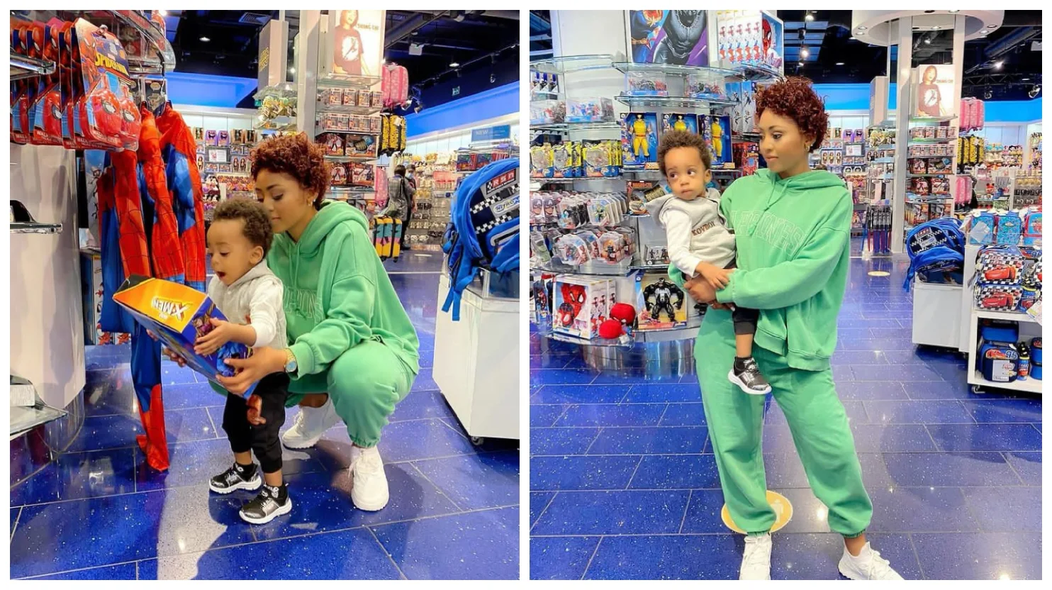 Nollywood actress, Regina Daniels releases adorable 4 new photos with her cute son today