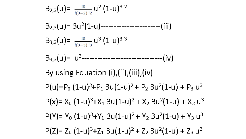 Blending Function | Bezier Curve