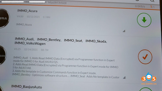 Autel IM508 IM608 Audi BCM2 Eencrypted 2