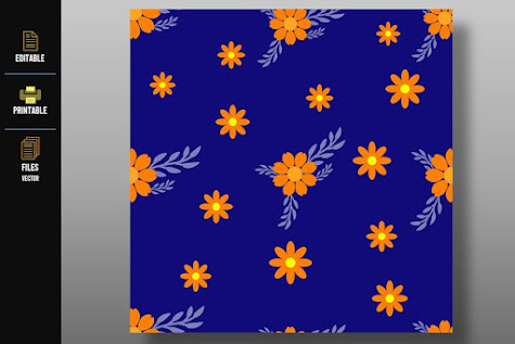 Colored Flowers Pattern