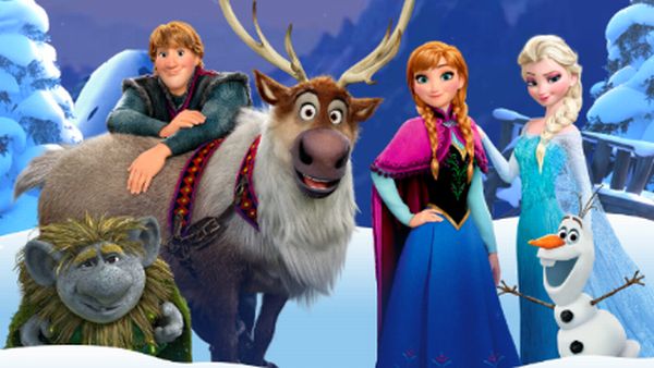 Play with Elsa, Anna, Kristoff and Olaf the Frozen Rush game online