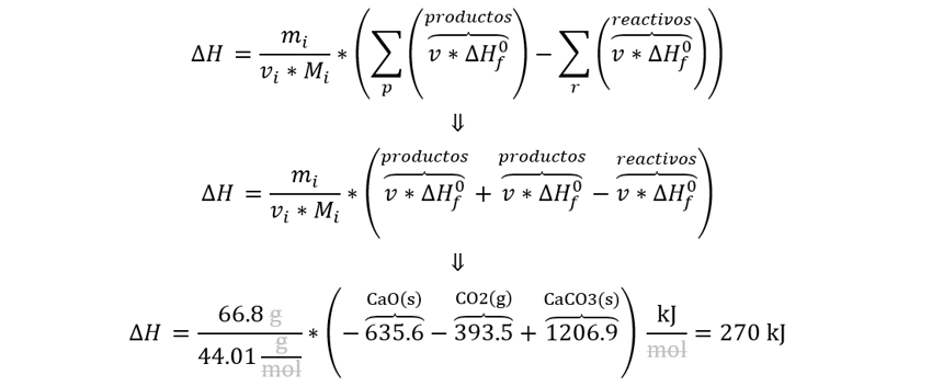 A 850 °C, el CaCO3 sufre una descomposición sustancial para producir CaO y CO2, Suponiendo que los valores de ∆H°f del reactivo y los productos son los mismos a 850 °C que a 25 °C, calcule el cambio de entalpía (en kJ) si se producen 66.8 g de CO2 en una reacción, Calcular el calor de formación de 66.8 g de CO2 en CaCO3 → CaO + CO2