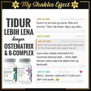 Maksud Insomnia Sukar Tidur Malam Set Shaklee dan Testimoni