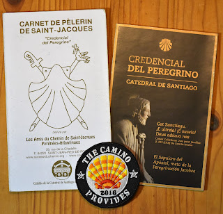 Camino de Santiago Pilgrim passports and patches