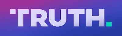 TRUTH logo con fondo de 2 colores