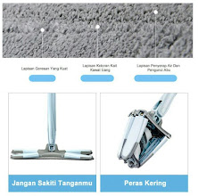 Pel Lantai Otomatis Ultra Mop Flat Mop Kekinian