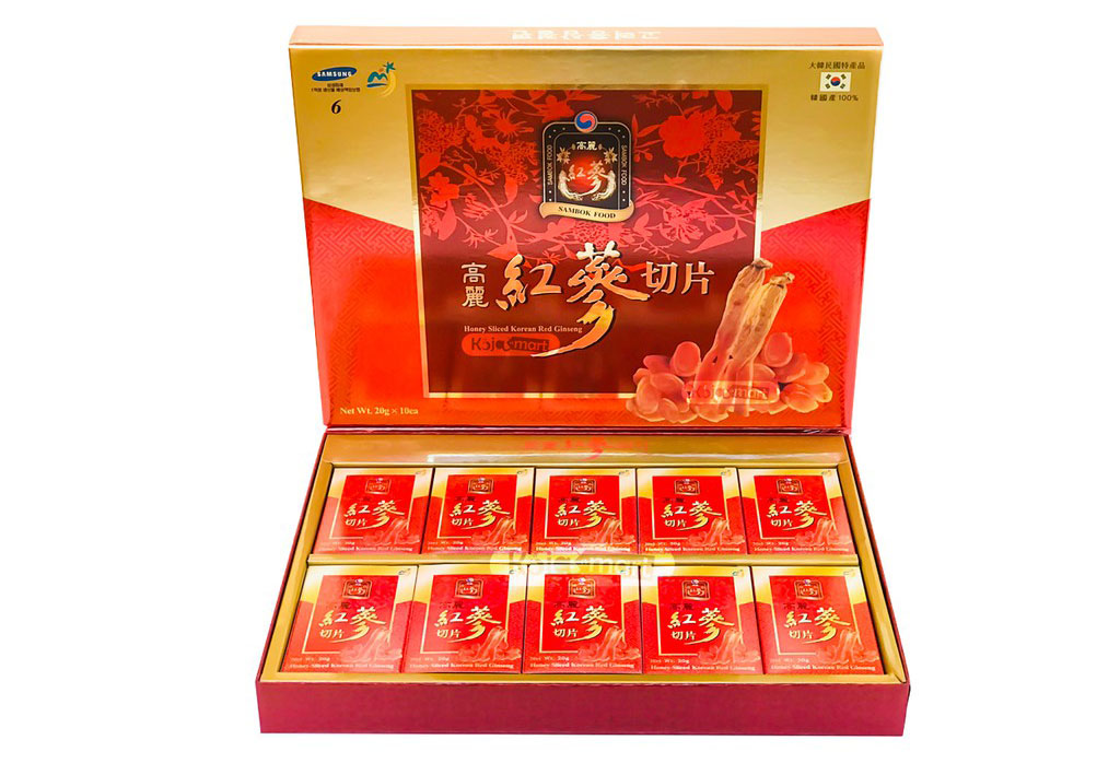 So sánh sâm tẩm mật ong và sâm nguyên củ