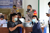 Kapolres Simalungun Bersama Forkopimda Tinjau Vaksinasi Massal di Balai Karyawan PTPN IV Balimbingan