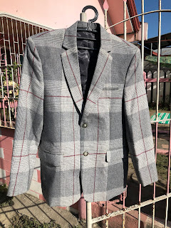custom made wool suit for Allan Angel.