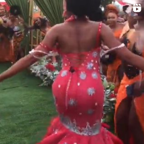 [TALKZONE] WAHALA !!! See This Bride Don Shutdown E Wedding