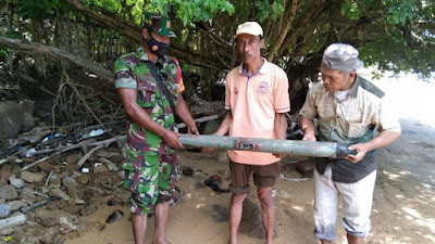 Geger! Benda Mirip Rudal Ditemukan Nelayan Selayar Sulsel, Terdapat Negara Pembuat