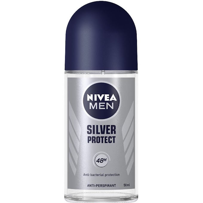 Mall Shop [ nivea.officialstore ] Bộ 2 chai Lăn ngăn mùi Nivea Men phân tử bạc ngăn khuẩn gây mùi vượt trội 50ml/chai - 83778