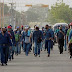 Más de 20 mil trabajadores en protesta de brazos caídos