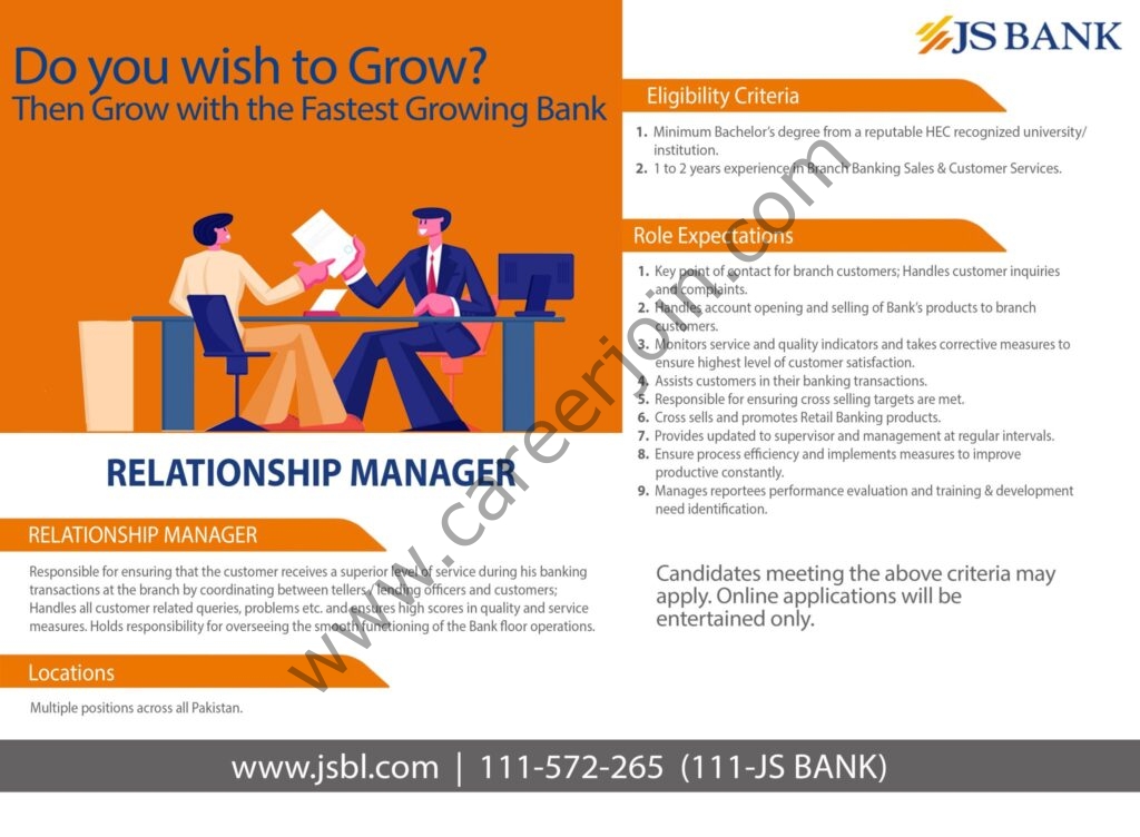 Jobs in JS Bank