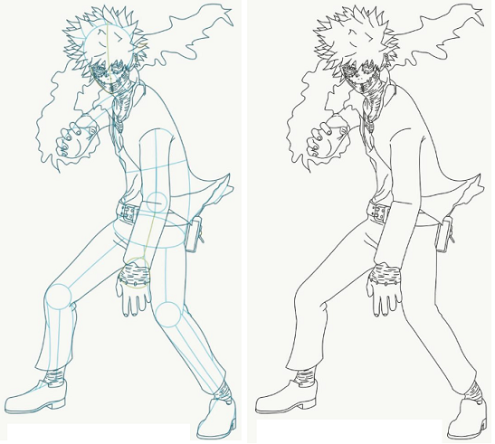 ¿Como Dibujar a Dabi a Cuerpo Completo?