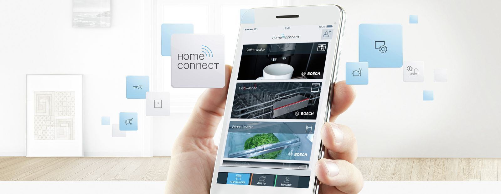 Kết nối thông minh Home Connect: Kiểm soát và điều khiển tủ từ xa tiện lợi
