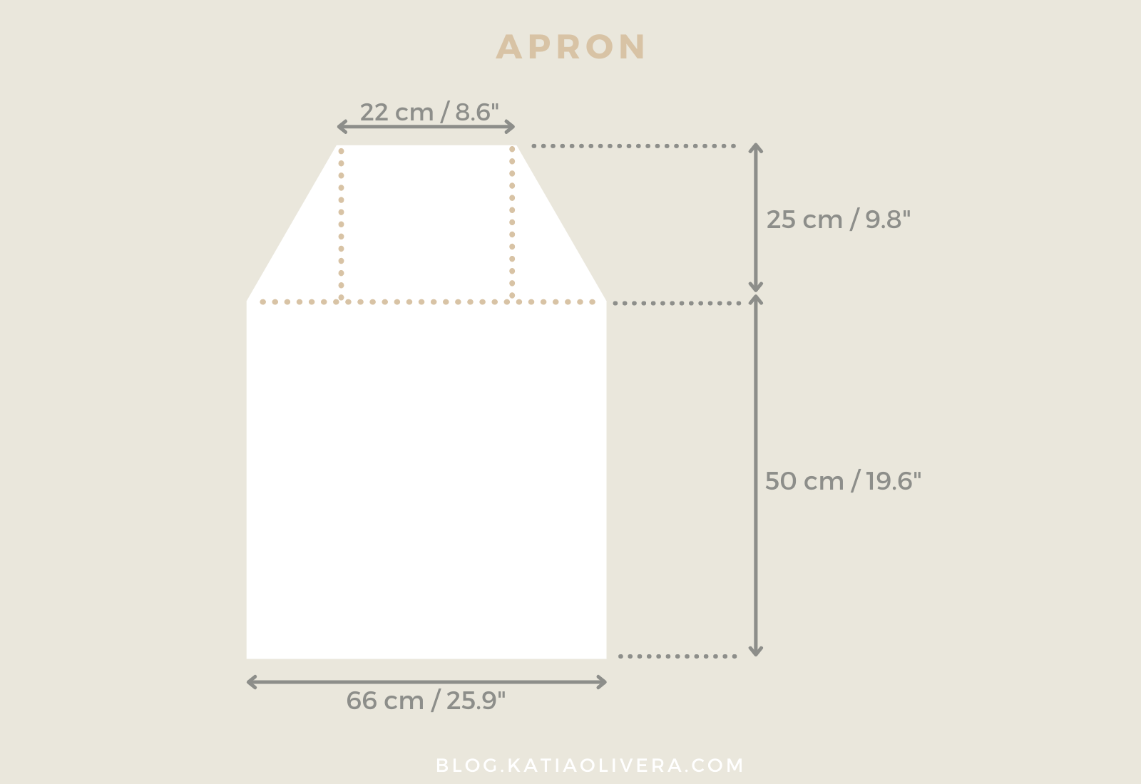 How to Make an Apron - Easy DIY tutorial.