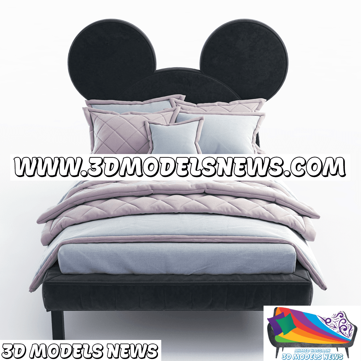 Mickey Mouse bed model for children's rooms modern style 2