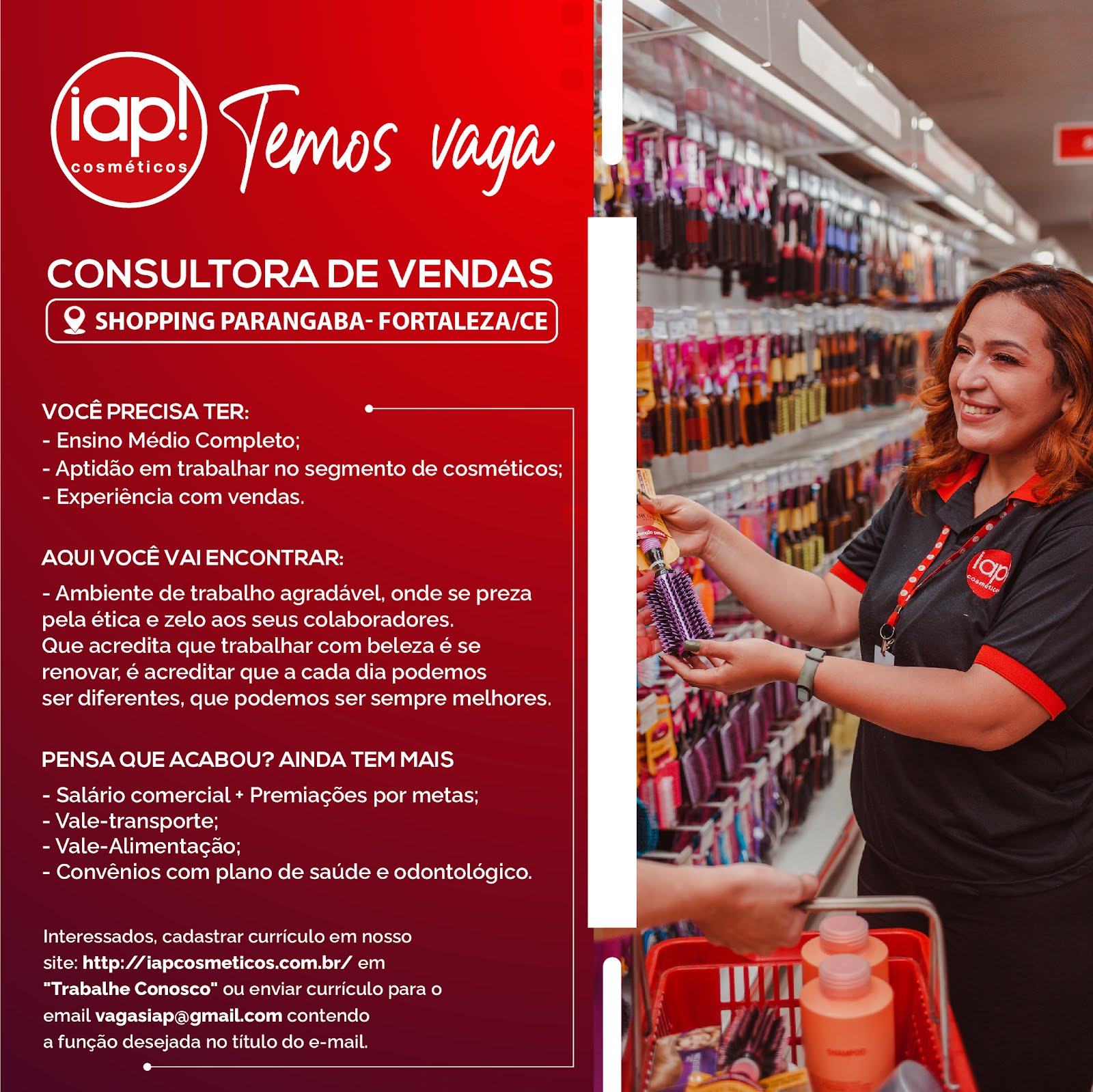 CONSULTORA DE VENDAS - FORTALEZA/CE