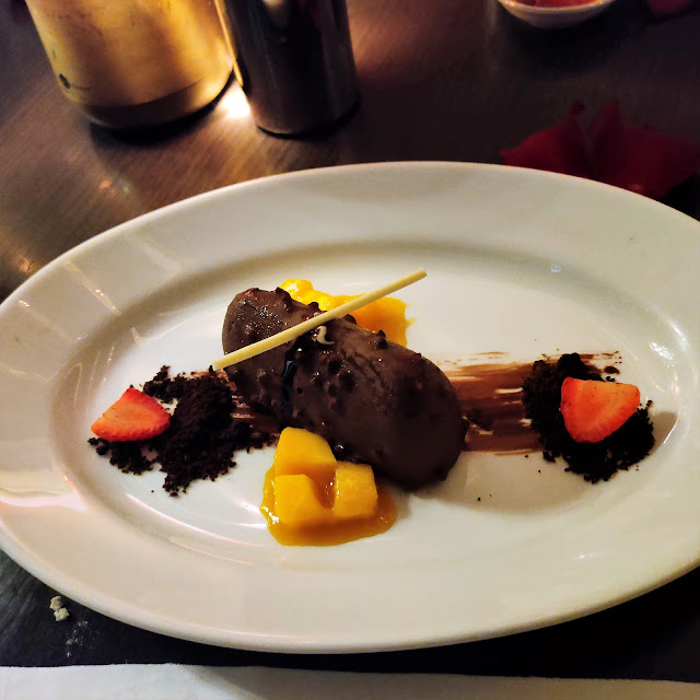 Guilt-Free Pahang Chocolate Mousse Crusted Mango Compote