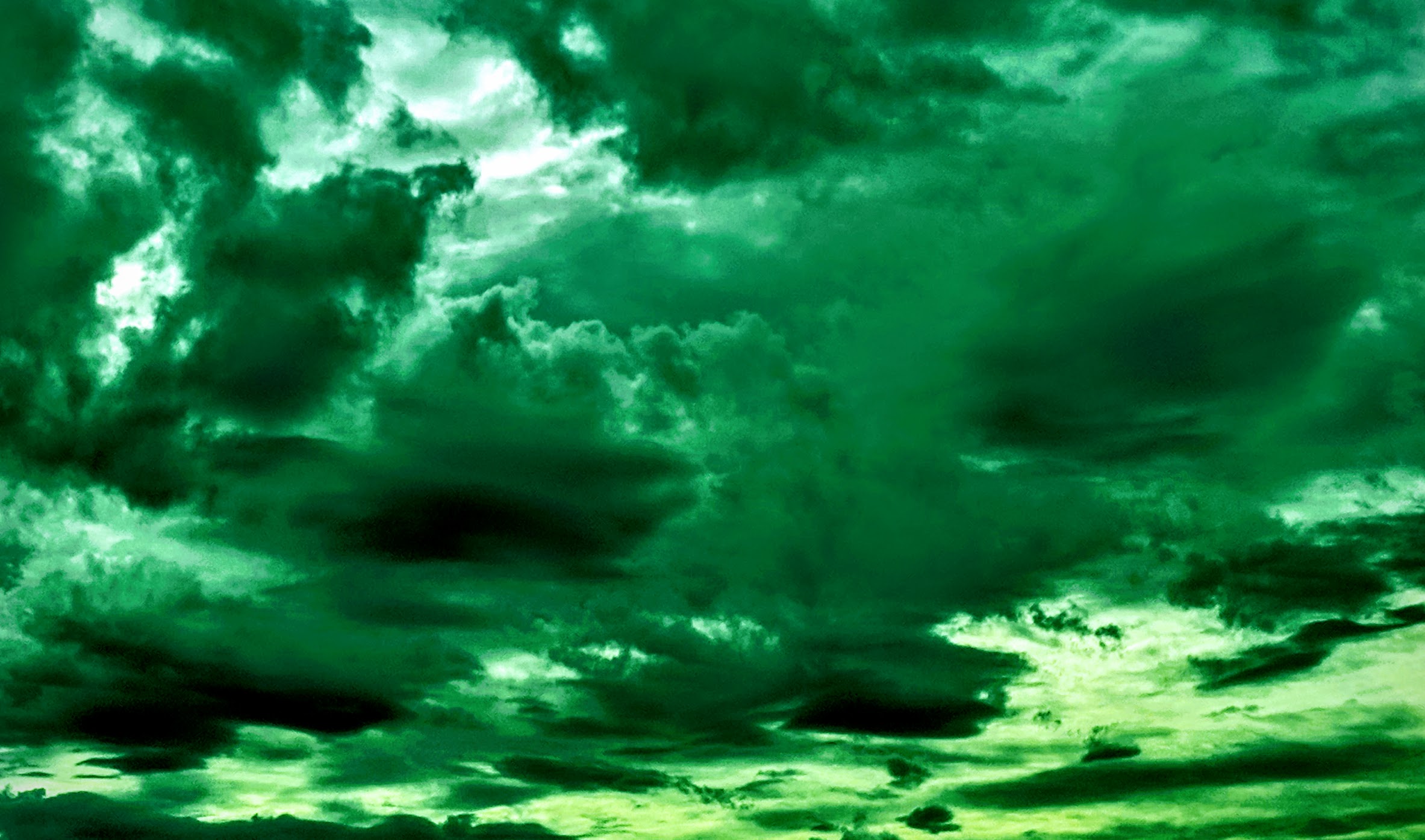 Green clouds