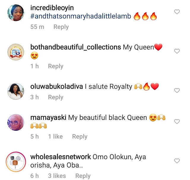 Nigerians troop to IG account of alleged new wife of Ooni of Ife where she calls herself "Aya Oba"