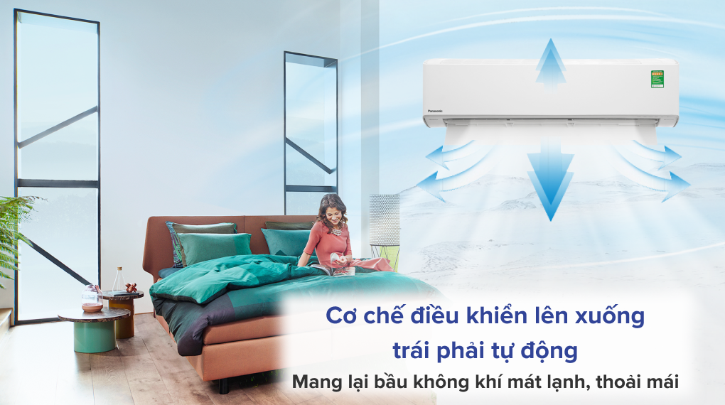 Điều hòa Panasonic Inverter 18100 BTU CU/CS-XU18ZKH-8 - Cơ chế thổi gió