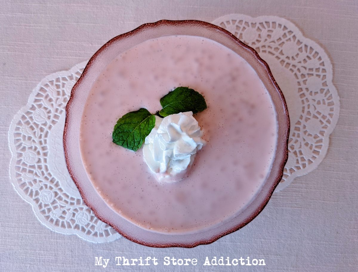 creamy chilled strawberry soup