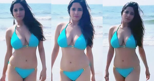 Kate Sharma in blue bikini sets internet on fire - watch video.