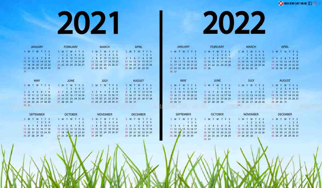 Clean Indian Calendar 2021,2022 Indian Calendar with All Indian Holidays