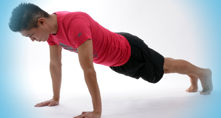 Bodyweight Exercises No Equipment Needed - a man doing a push up