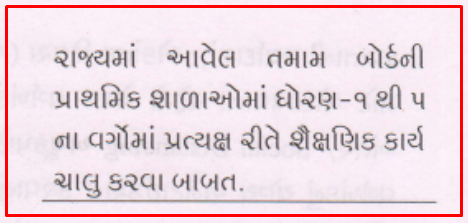 Std 1 To 5 School Opening Date In Gujarat Pariatra And Vali Sammati Patrak