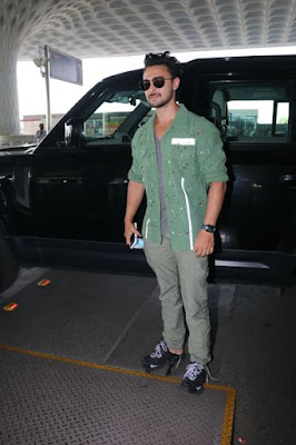 Aayush Sharma spotted at airport departure