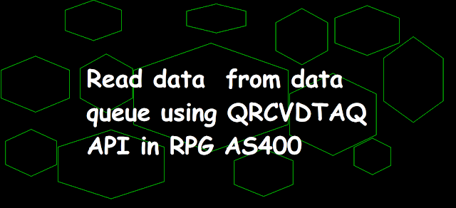 Read data  from data queue using QRCVDTAQ api in RPG AS400, data queue, DTAQ, QRCVDTAQ, receive data queue,  data queue in as400, read data from data queue in RPGLE, introduction, about, what, what is, as400,ibmi