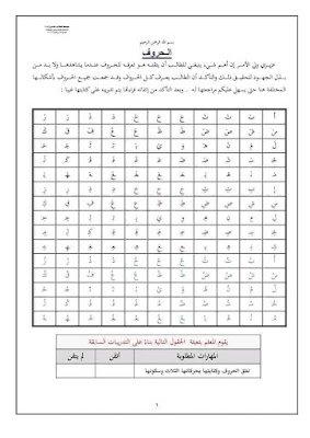 خطة علاجية في القراءة والكتابة