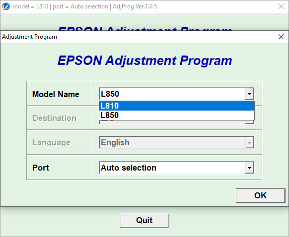 EPSON L810 L850 Resetter Tool + Keygen Free Download