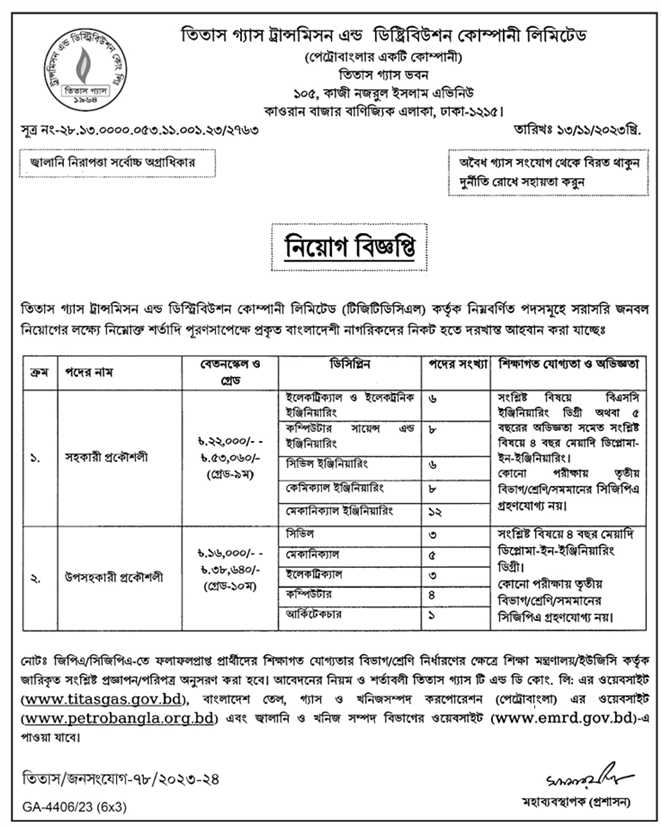 পেট্রোবাংলা নিয়োগ বিজ্ঞপ্তি ২০২৩ - তিতাস গ্যাস নিয়োগ বিজ্ঞপ্তি 2023 - Petrobangla Job Circular 2023 - Titas Gas Job Circular 2023 - সরকারি চাকরির খবর ২০২৩ - Government Jobs Circular 2023 - পেট্রোবাংলা নিয়োগ বিজ্ঞপ্তি ২০২৪ - তিতাস গ্যাস নিয়োগ বিজ্ঞপ্তি 2024 - Petrobangla Job Circular 2024 - Titas Gas Job Circular 2024 - সরকারি চাকরির খবর ২০২৪ - Government Jobs Circular 2024