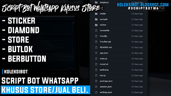 Script Bot Whatsapp Khusus Store/Jual Beli.