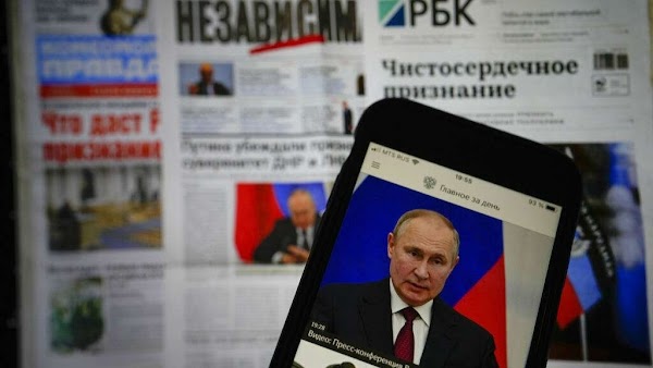 Rusia cierra medios digitales y redes para librar su guerra en Ucrania