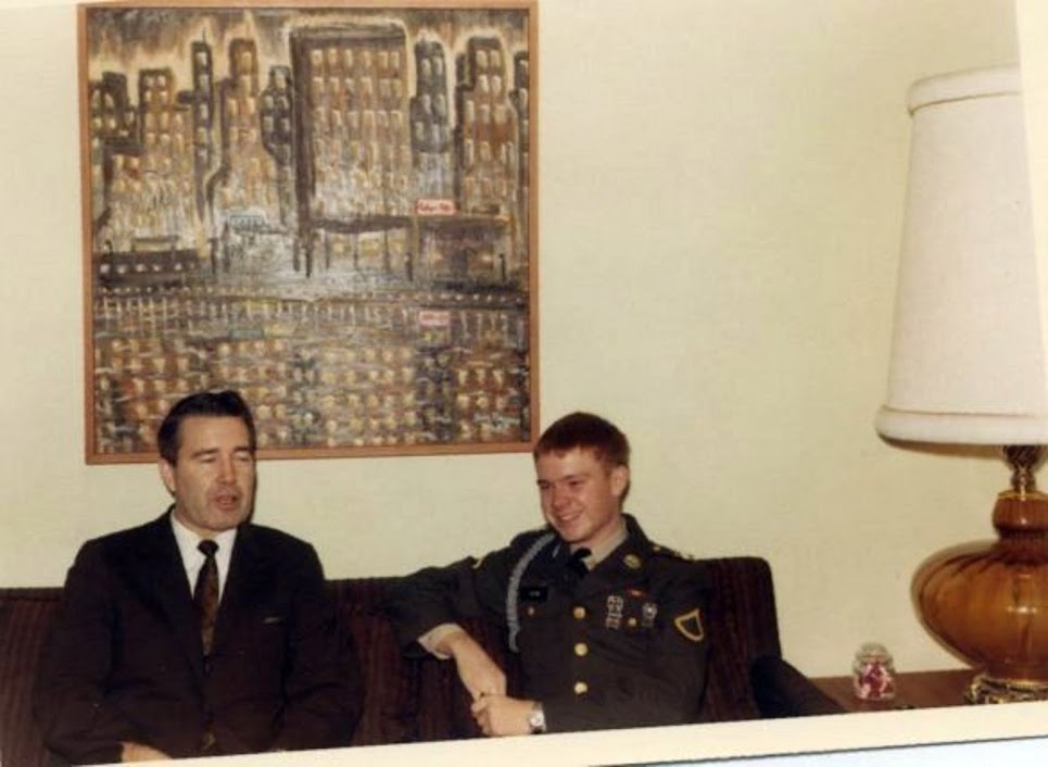 MY DAD,  ZELMAR,  AND  ME  IN UNIFORM  PFC  GREGORY  PAYNE