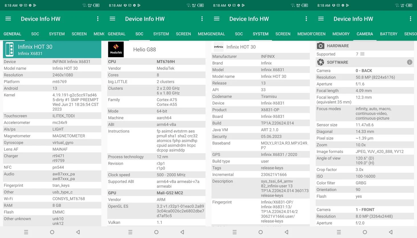 Benchmark Infinix Hot 30