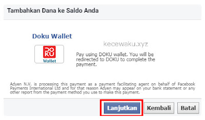 Pembayaran Facebook Ads